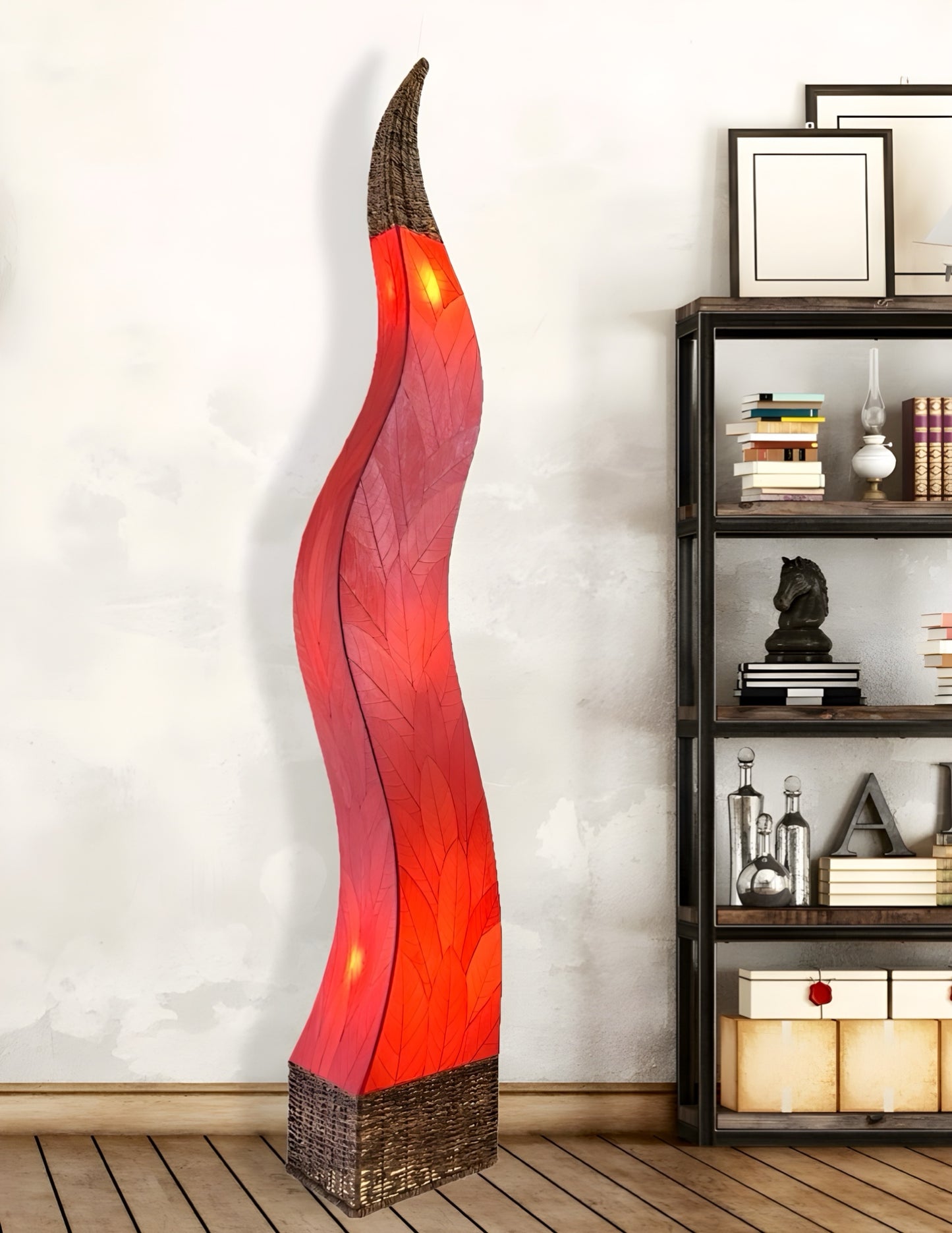 Flame Giant Floor Lamp - Handmade