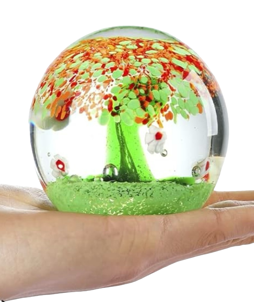 Tree of Life Glass Art Sculpture-Paperweight
