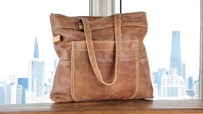 All Leather Shoulder Bag-Tote