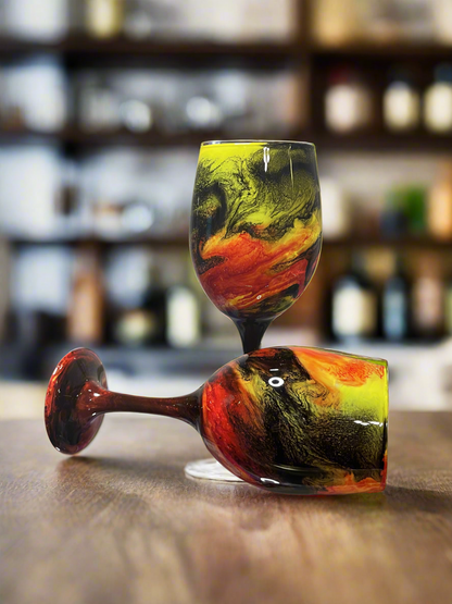Phoenix Wine Glasses and Drinkware-Handmade