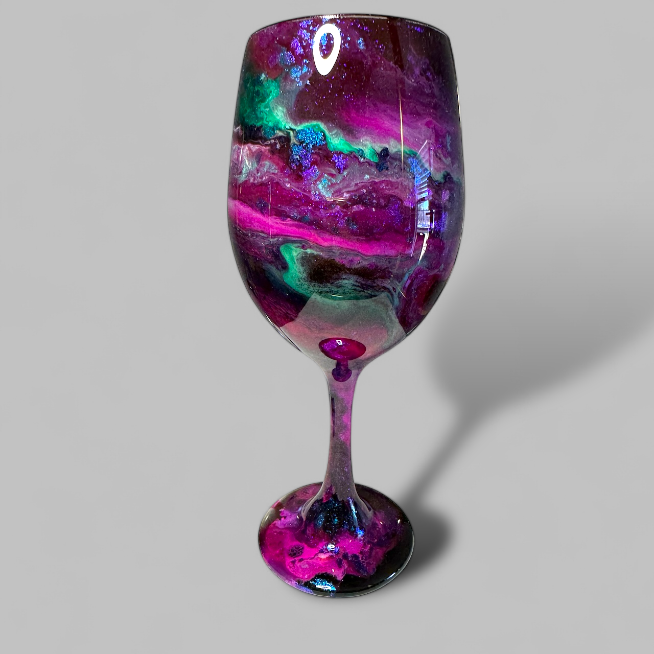 Galaxy Wine Glasses and Drinkware-Handmade