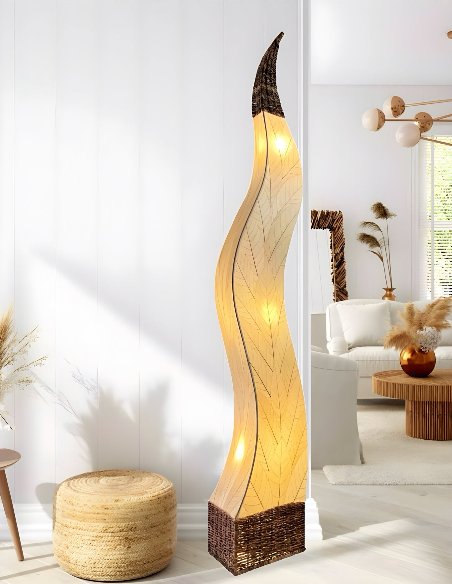 Flame Giant Floor Lamp - Handmade