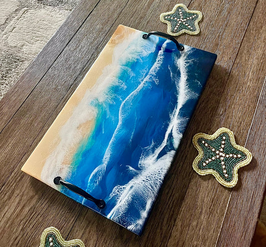 Decorative Serving Tray-Charcuterie Board-Ocean Design