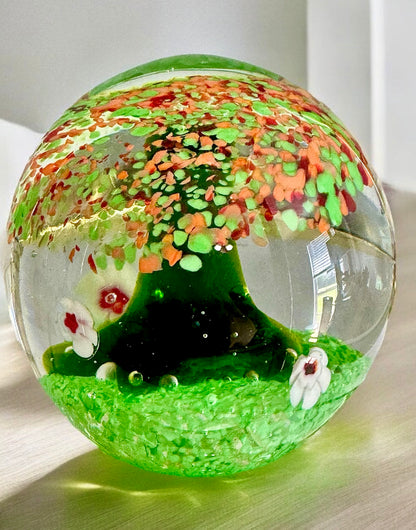 Tree of Life Glass Art Sculpture-Paperweight