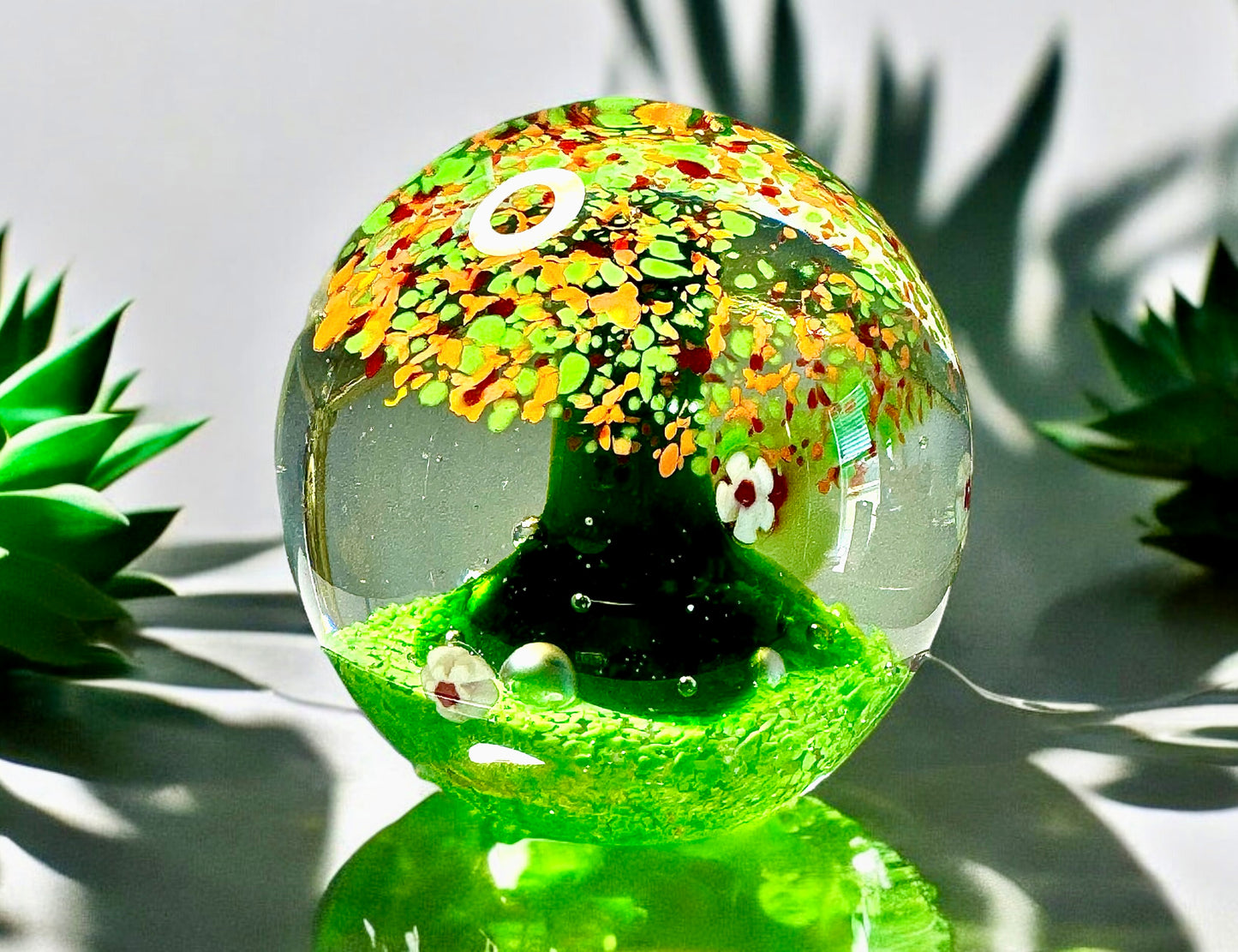Tree of Life Glass Art Sculpture-Paperweight