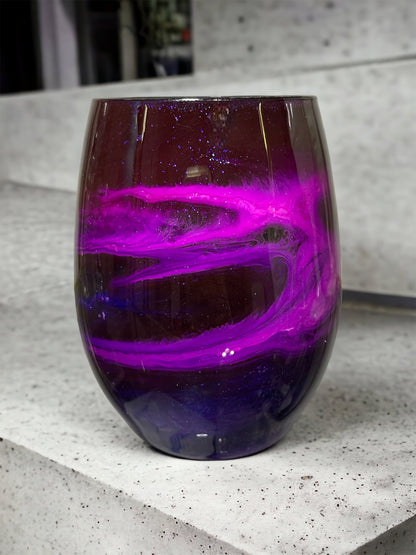 Galaxy Wine Glasses and Drinkware-Handmade