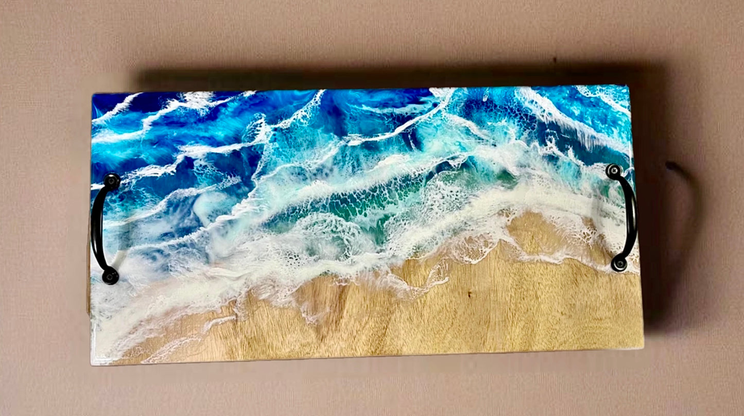 Decorative Serving Tray-Charcuterie Board-Ocean Design