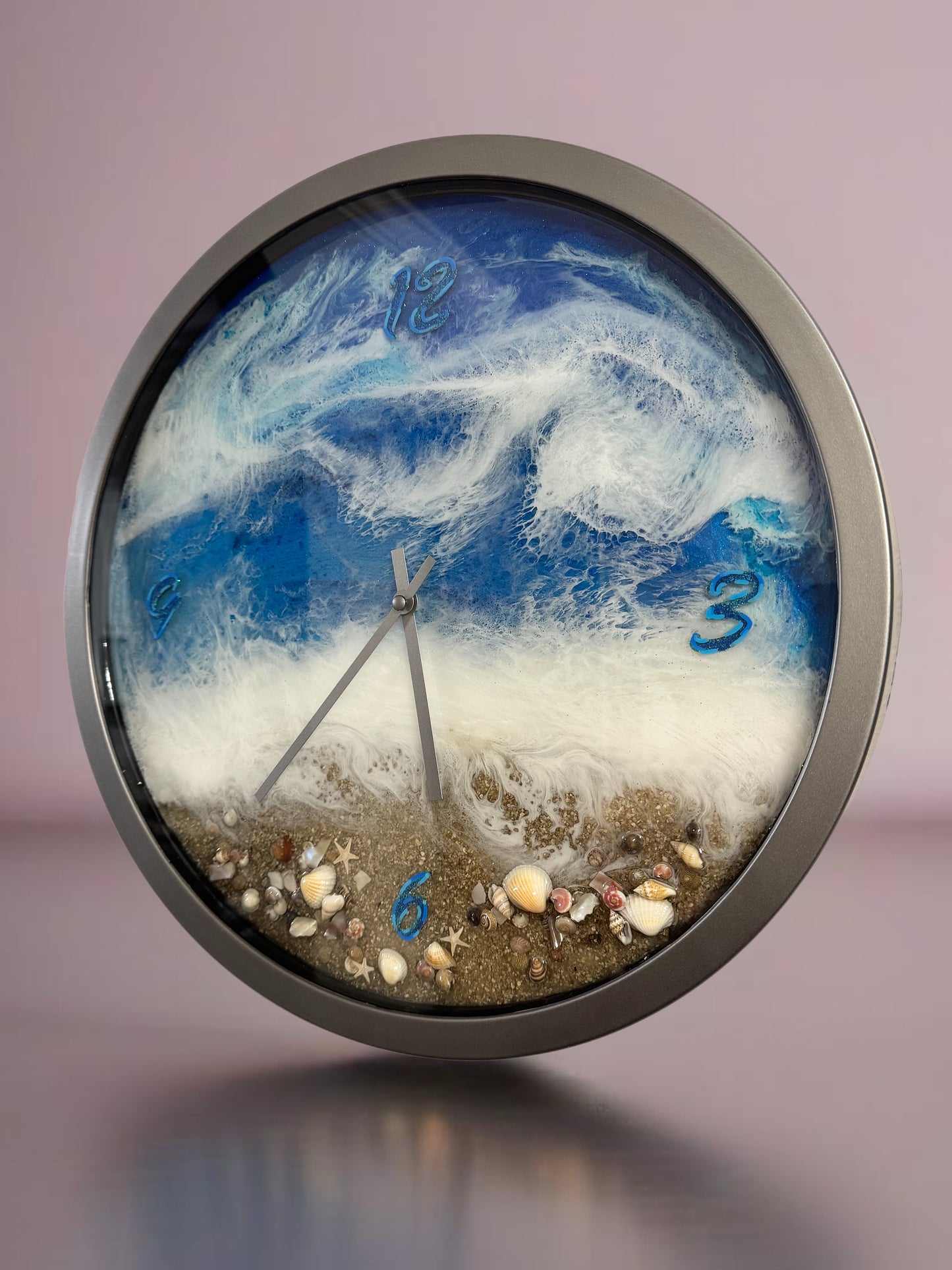 16in Seaside Shell Clock