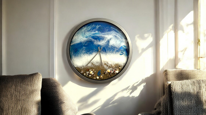 16in Seaside Shell Clock