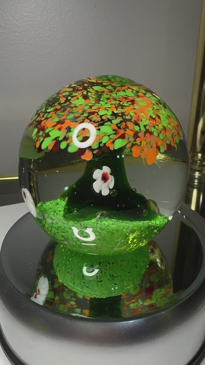 Tree of Life Glass Art Sculpture-Paperweight